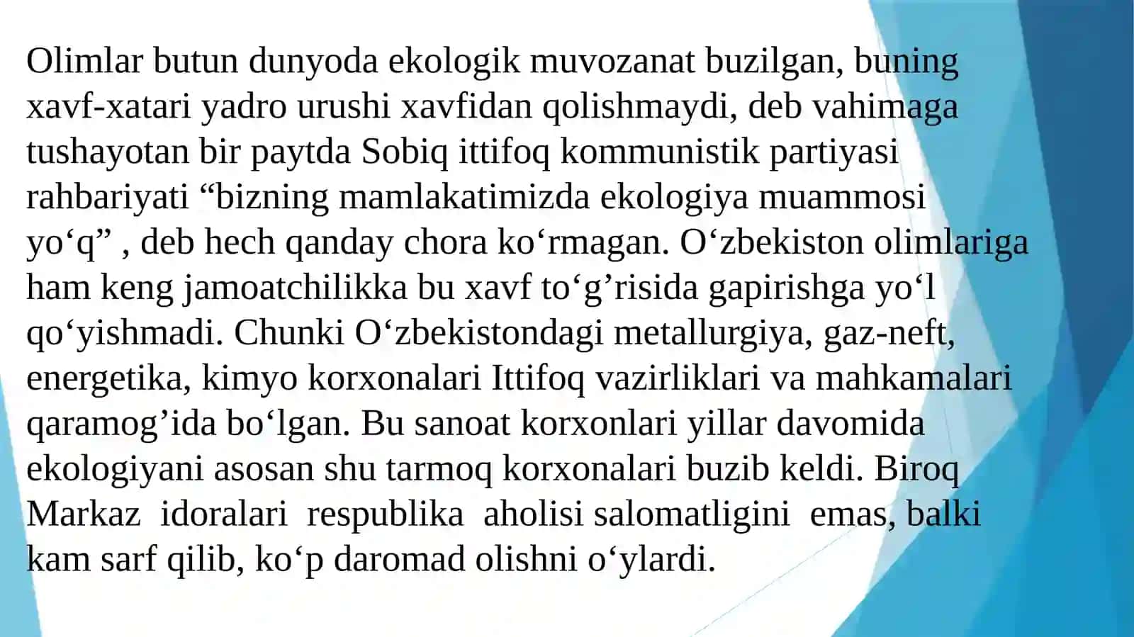 MUSTAQILLIKKA ERISHISH ARAFASIDA O‘ZBEKISTONDAGI IJTIMOIY - SIYOSIY JARAYONLAR 4