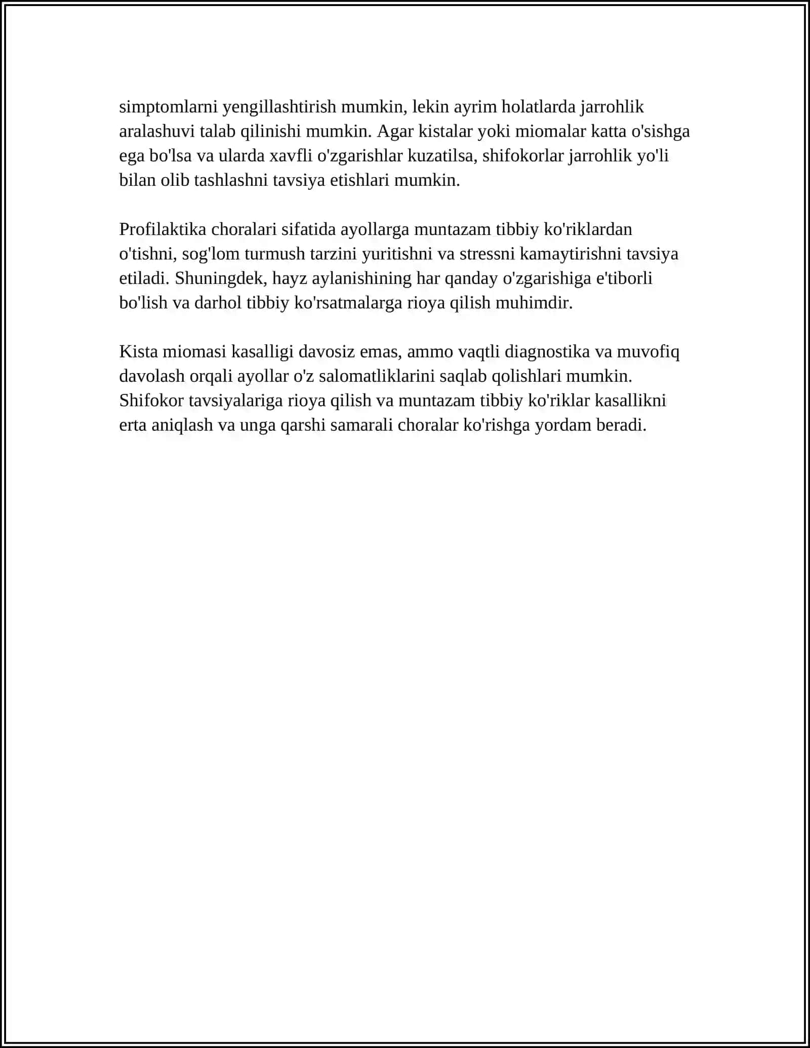 KISTA MIOMASI KASALIGI 4