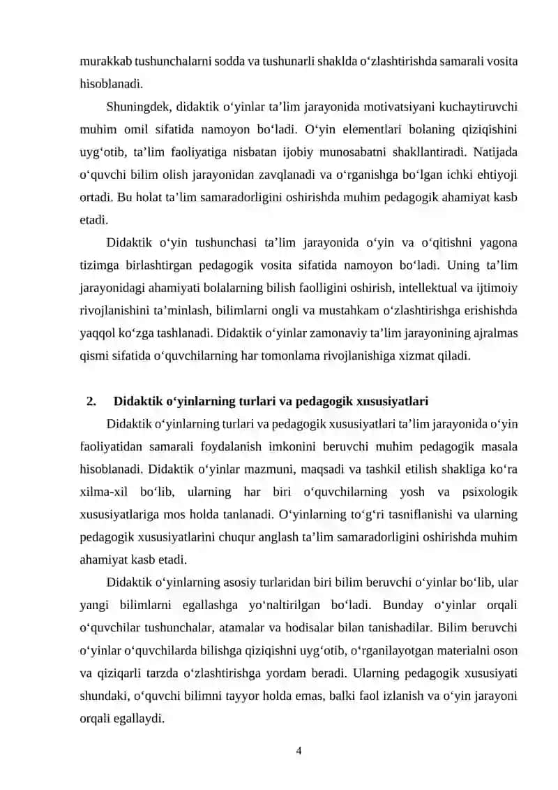 Didaktik o’yinlar va ularni kompyuterda yaratish 4