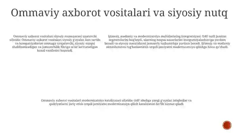 Media Siyosat Va Ijtimoiy Madaniy Moderzinatsiya Muhitini Integratsiya Sifatida 4
