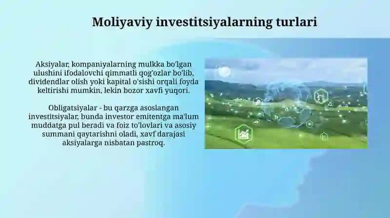 Moliyaviy Investitsiyalar xarakatib-nboʻgʻliq Muammo/Auditinitashetish 4