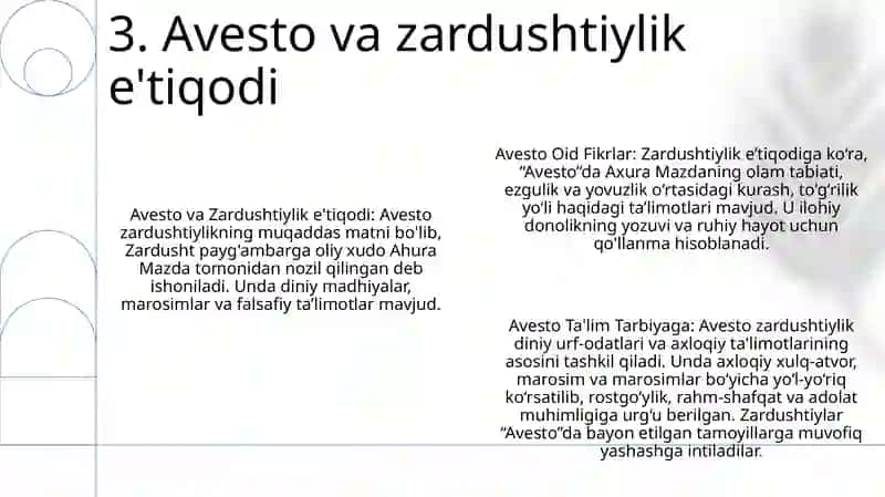 Avestoda Ta'Lim Tarbiyaga Oid Fikrlar 4