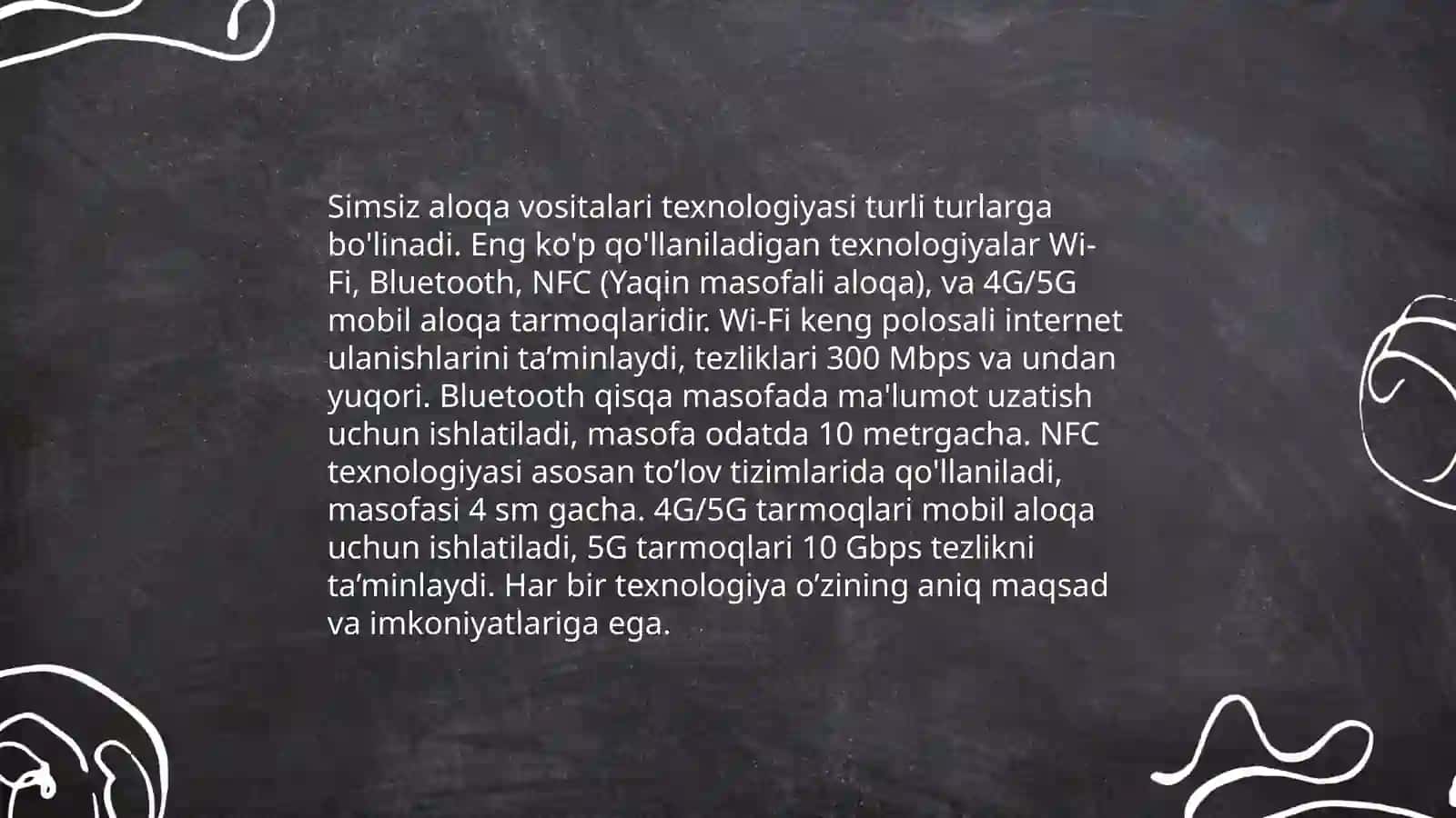 Simli va simsiz aloqa vositalari 4