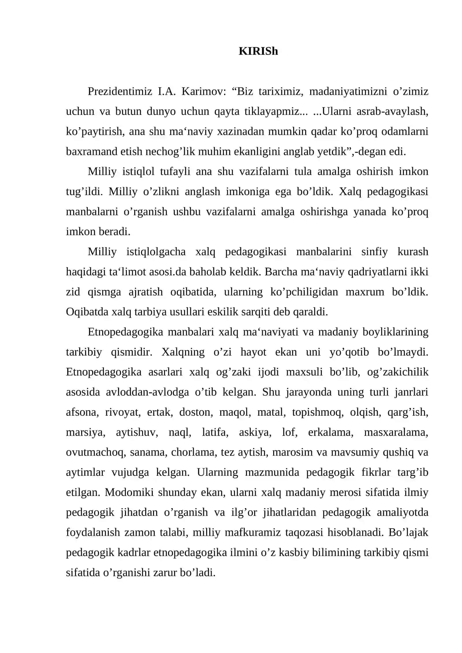 O'zbek xalq pedagogikasining imkoniyatlari va istiqbollari 4