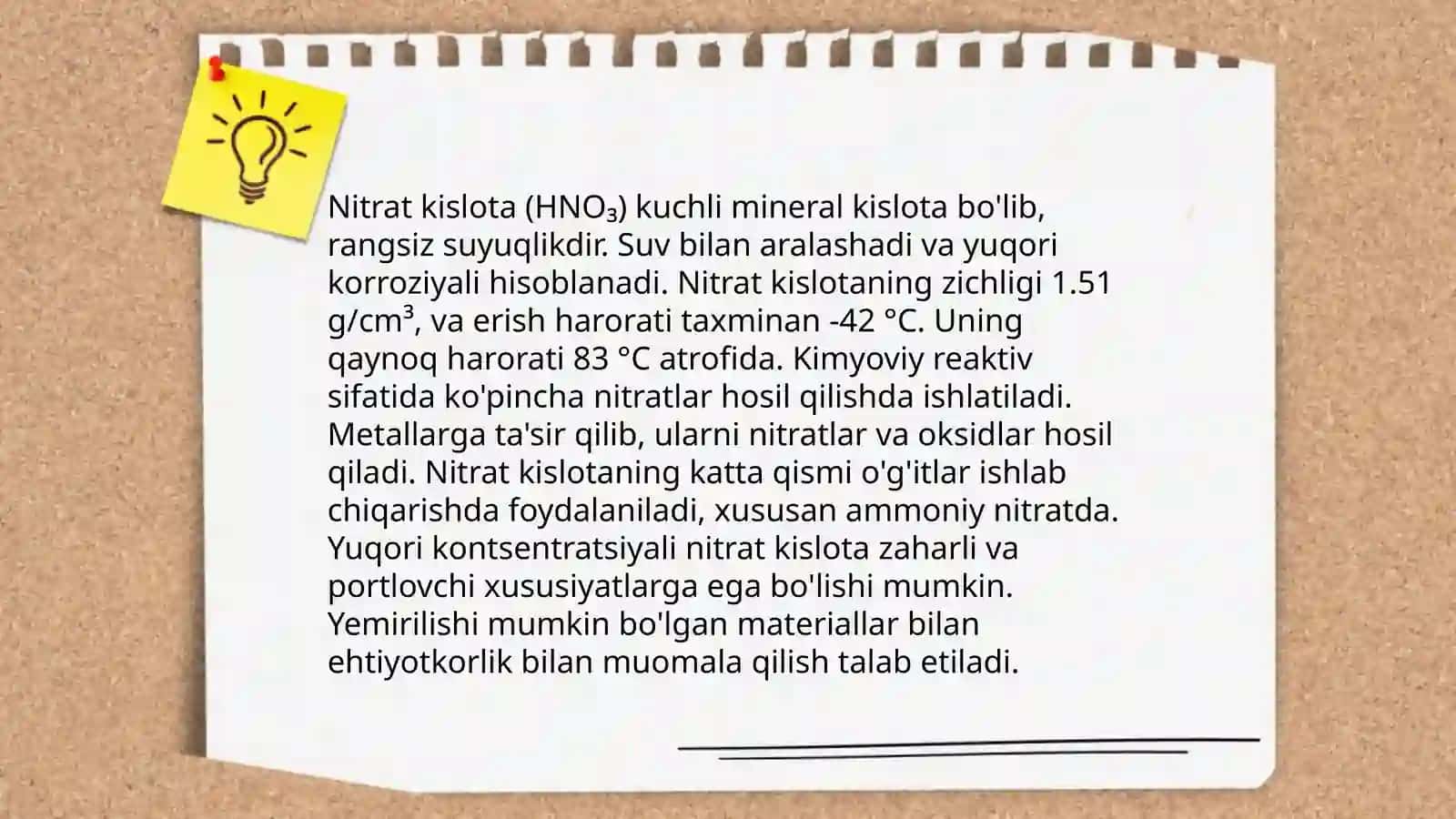 Nitrat kislota olish 4