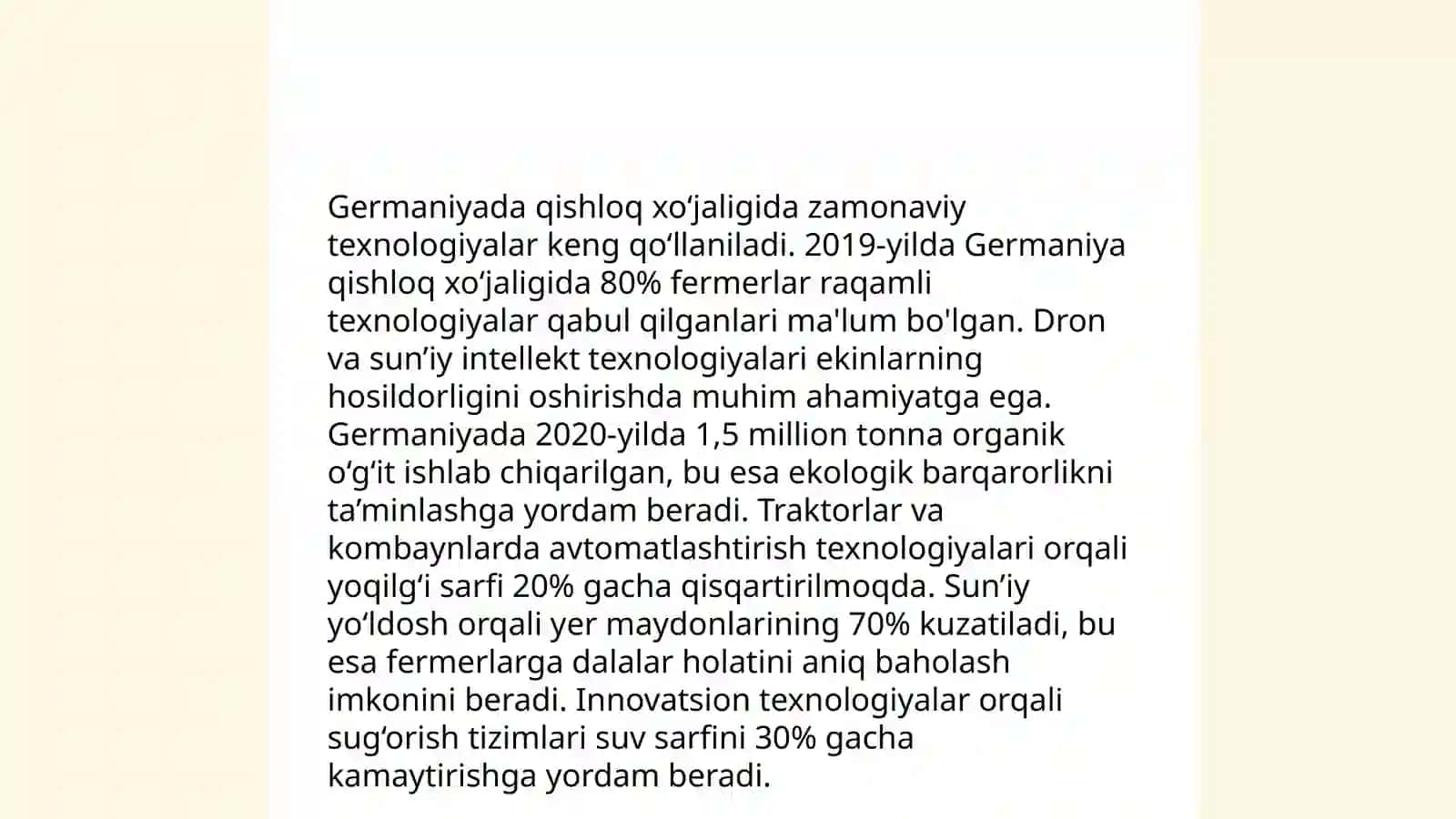 Germaniya qishloq xo’jaligi statistikasi 4