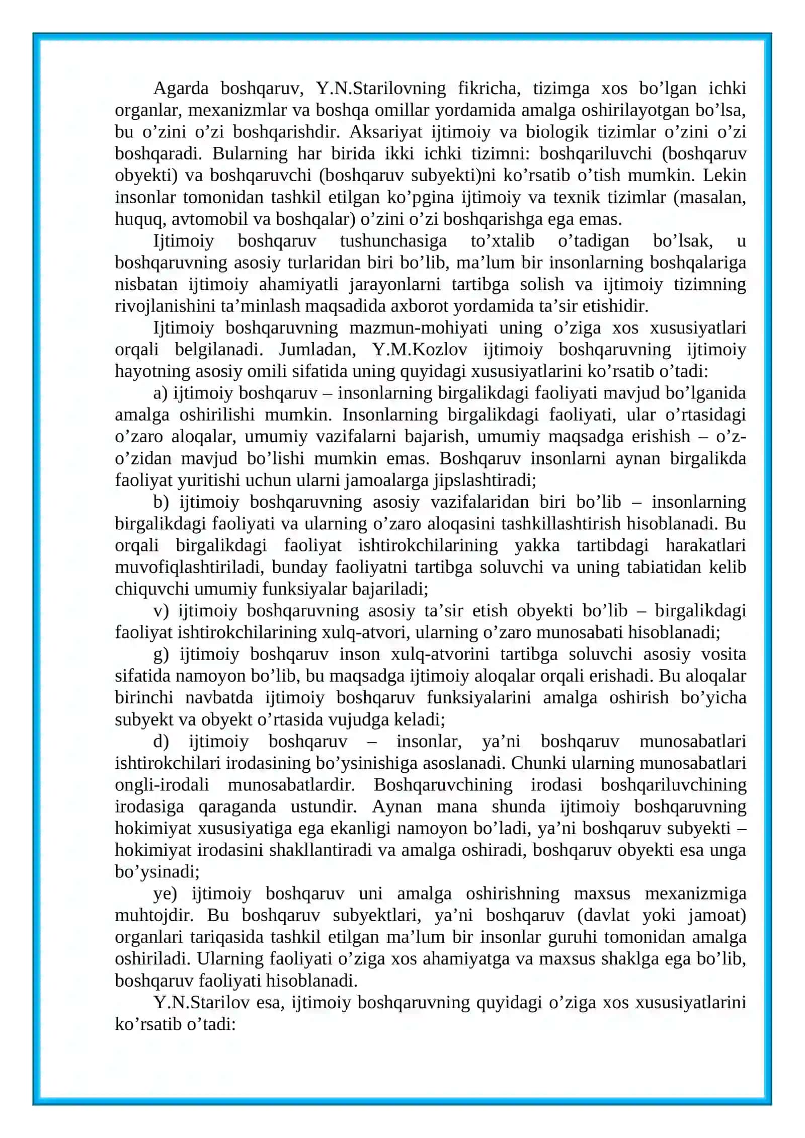 Davlat boshqaruvi tushunchasi, o’ziga xos xususiyatlari va turlari 4