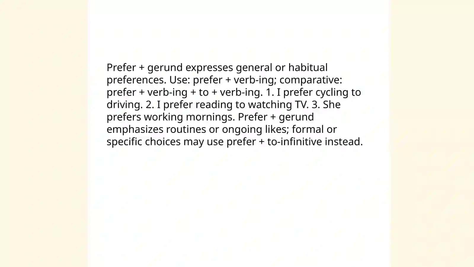 Prefer |would rather |had better |infinitives of purpose - Turdiyeva Muxlisa 4