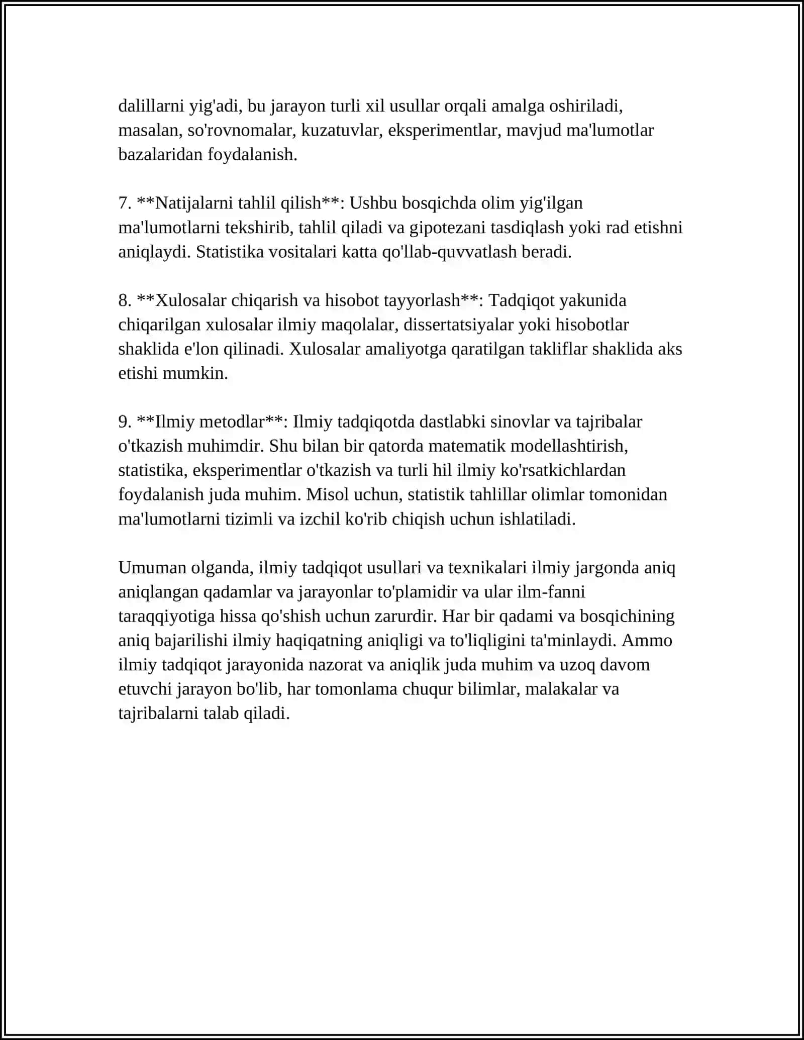 ILMIY TADQIQOT VA IJOD TIZIMIDA DALIL 4