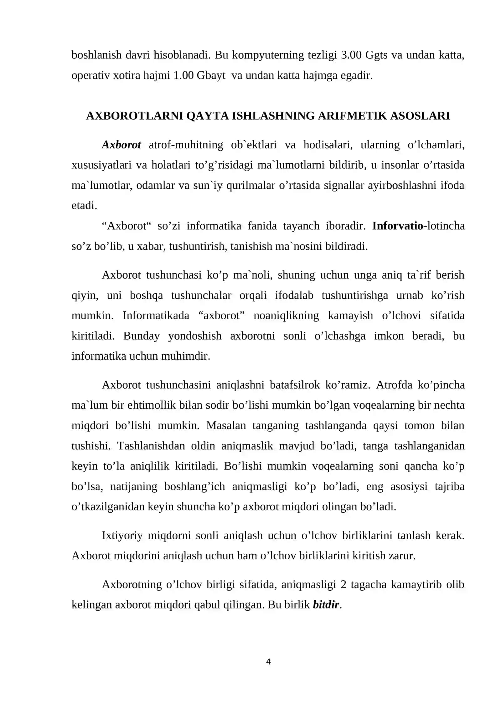 KOMPYUTERNING RIVOJLANISH TARIXI, UNING AVLODLARI VA QURILMALARI 4