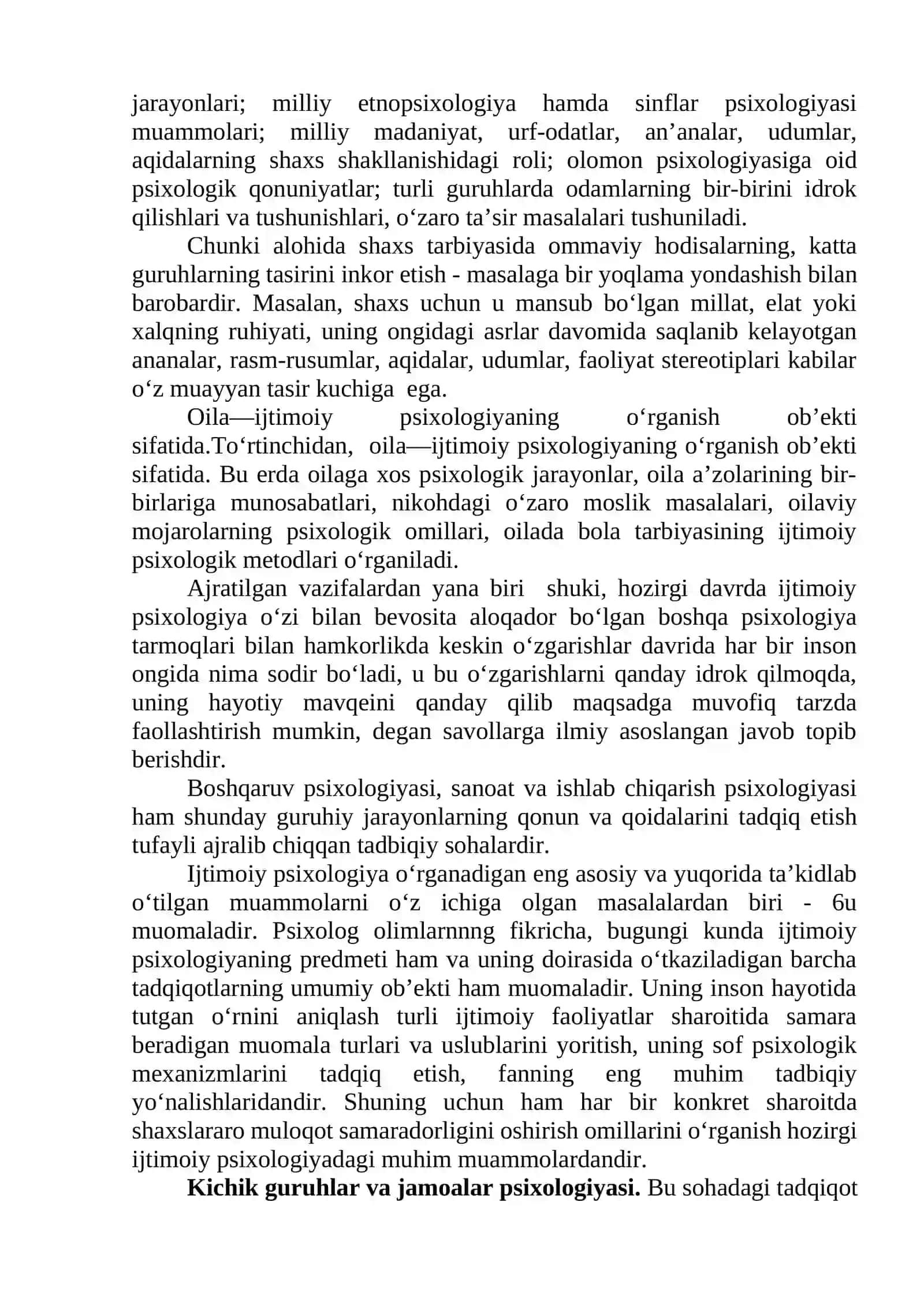 Psixologik va sotsiologik adabiyotlarda sotsial psixologiya predmeti 4