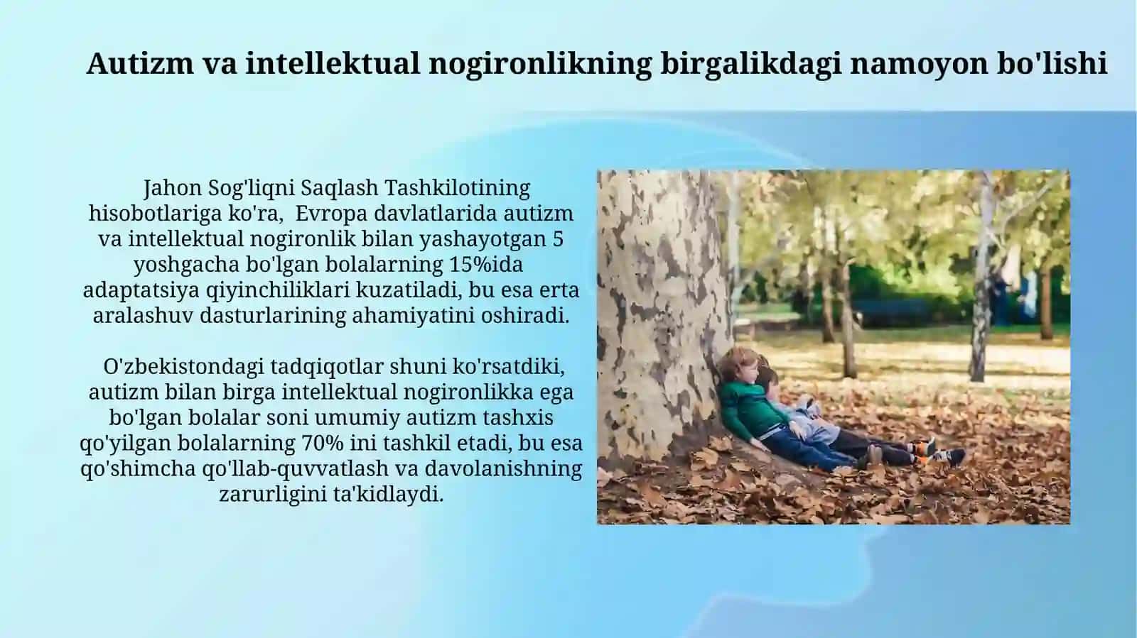Autizm va intellektual nogironlik 4