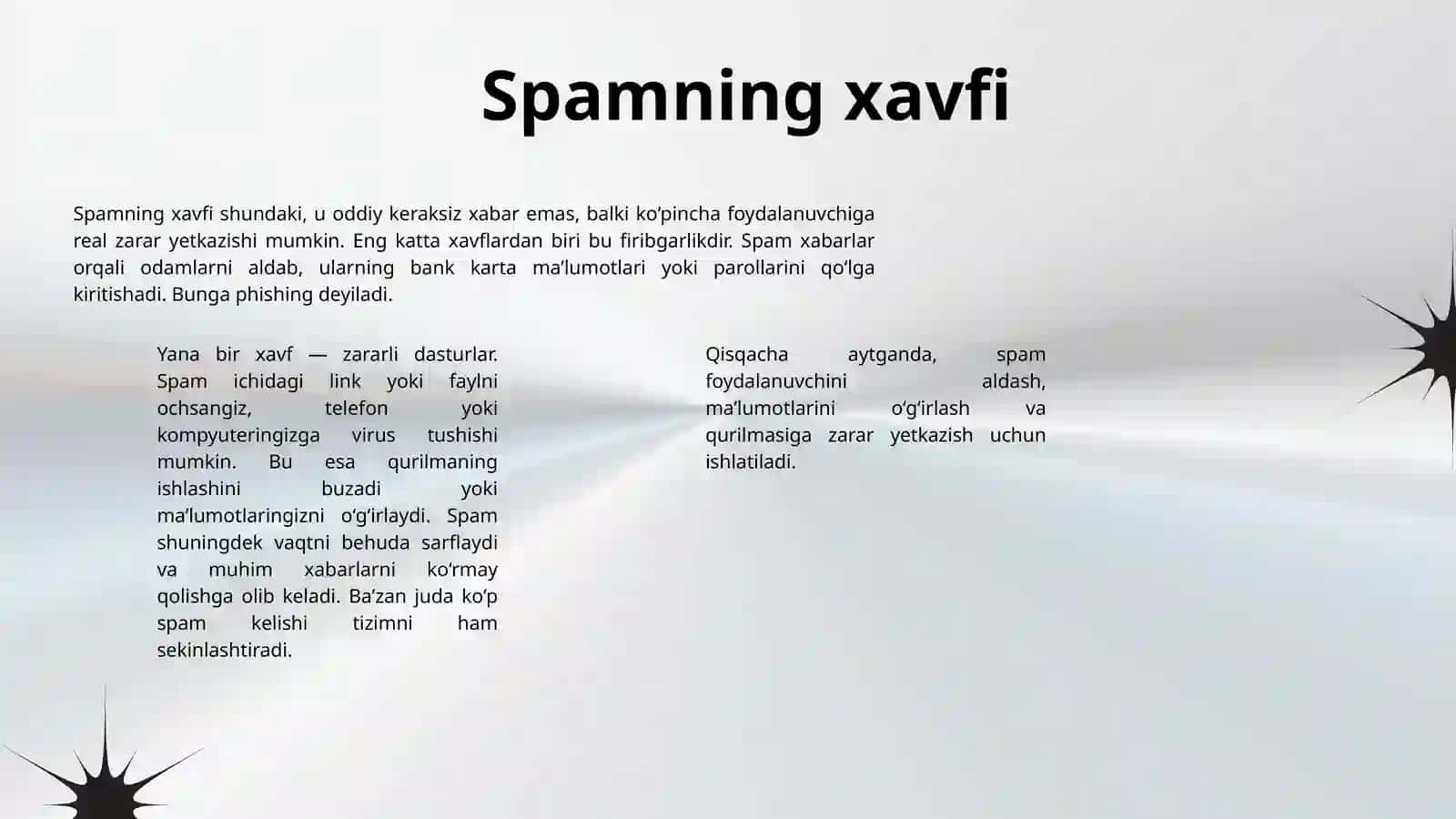 MASHINALI O'QITISH YORDAMIDA SPAMLARNI ANIQLASH 4