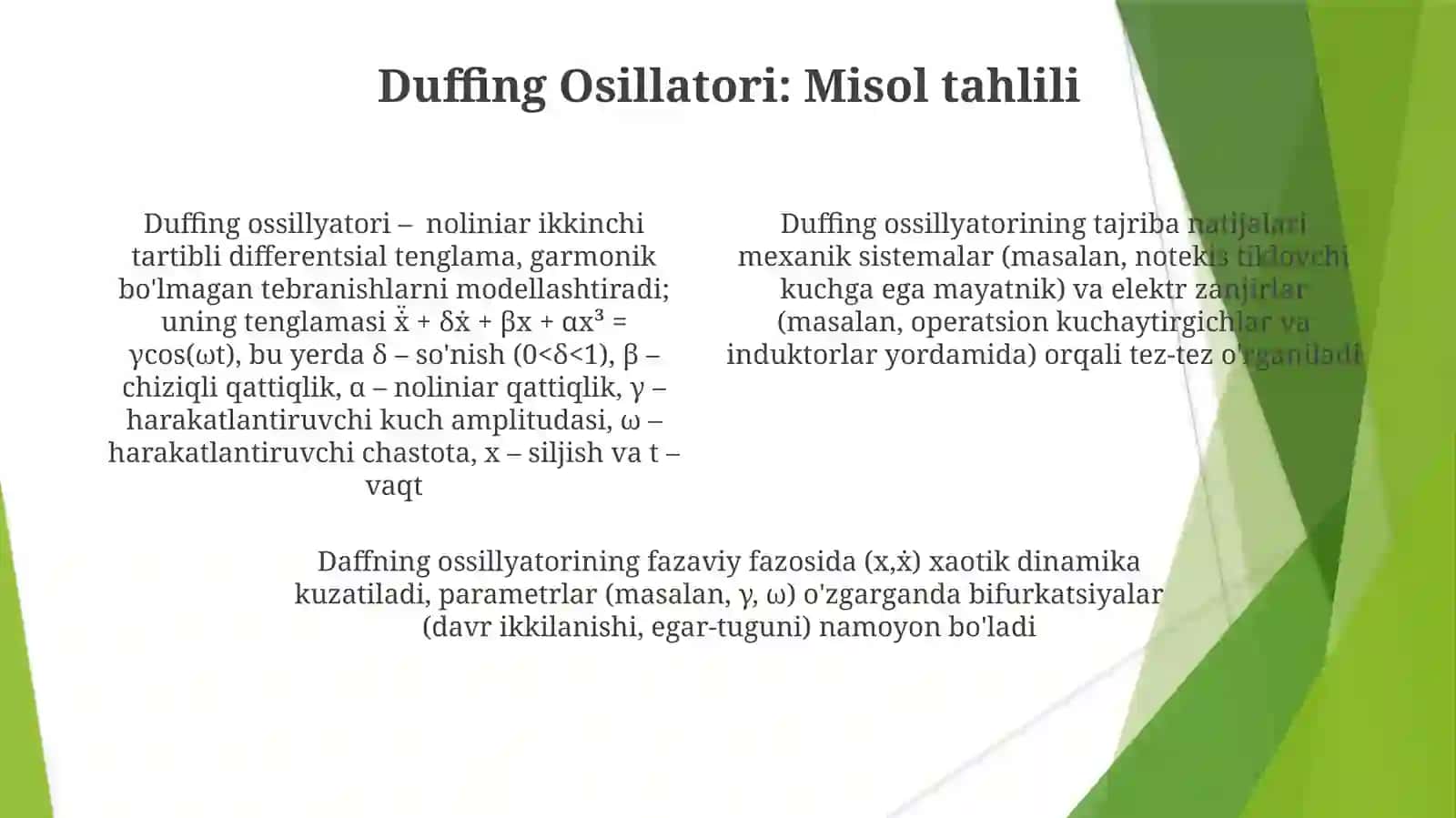 Angarmonikossilyatorning tebranishlari 4