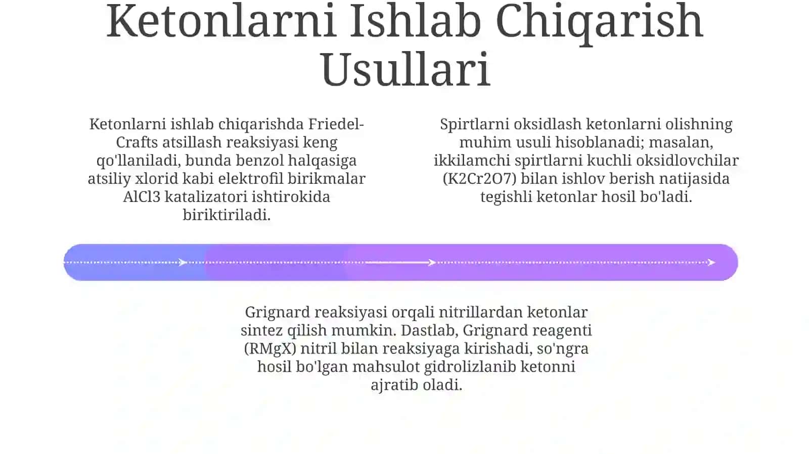 Ketonlar. Olinishi va xossalari 4