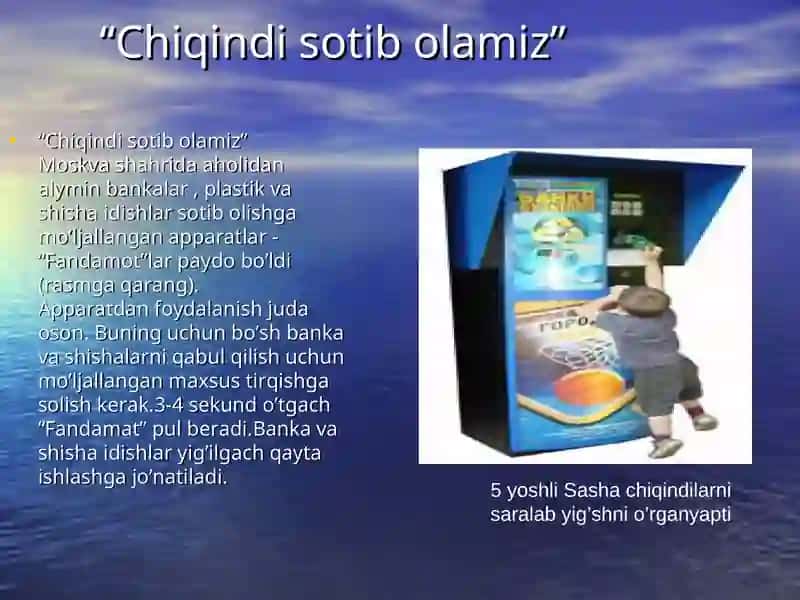 Chiqindi muommolari 4