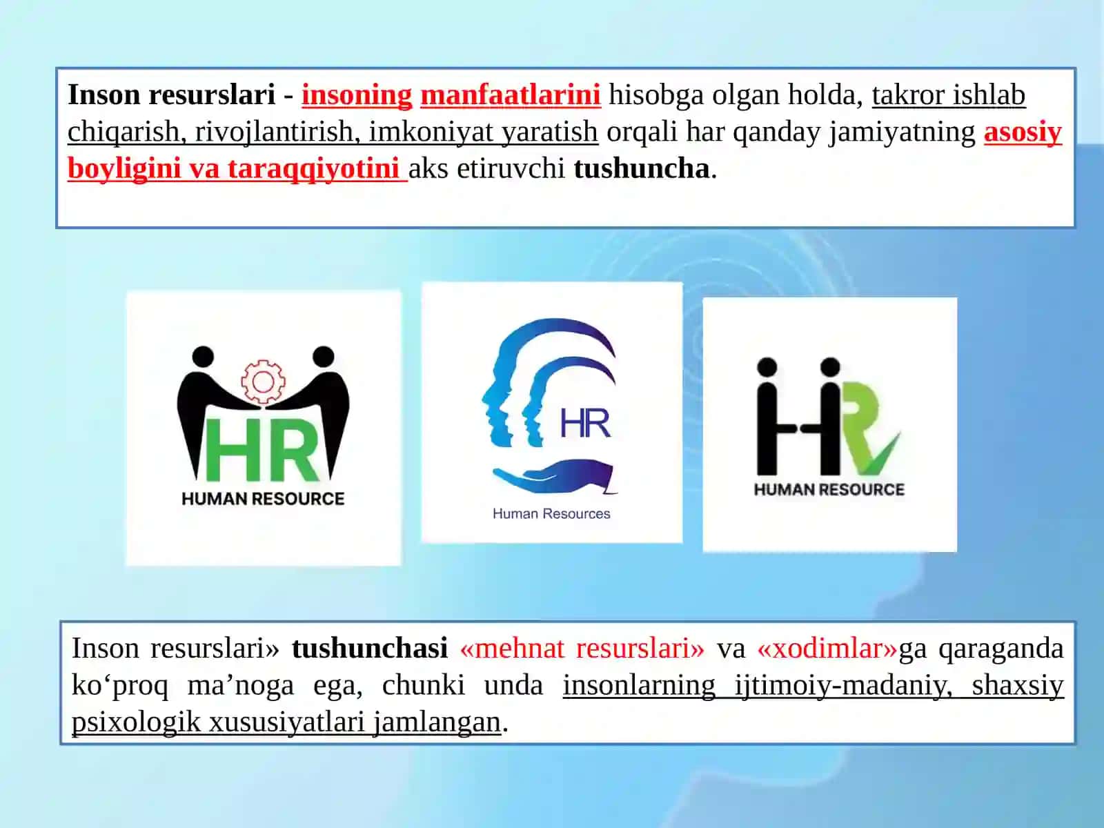 Inson resurslari ijtimoiy-iqtisodiy taraqqiyotining rijovlantirish asosi 4