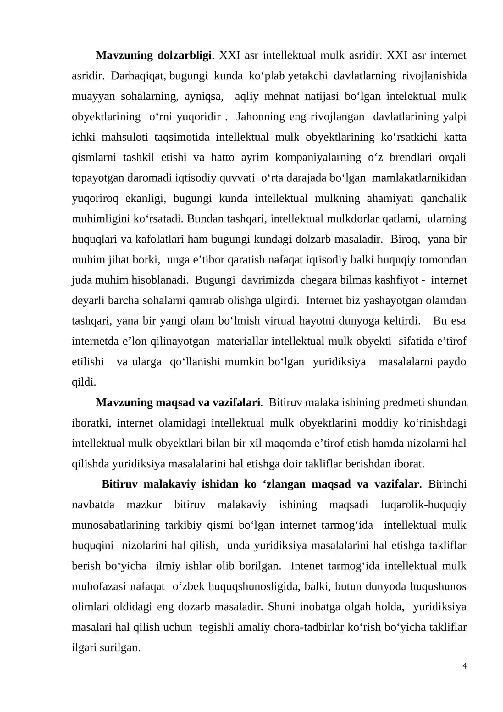 INTELEKTUAL MULK HUQUQLARINI HIMOYA QILISH BILAN BOG‘LIQ NIZOLAR 4