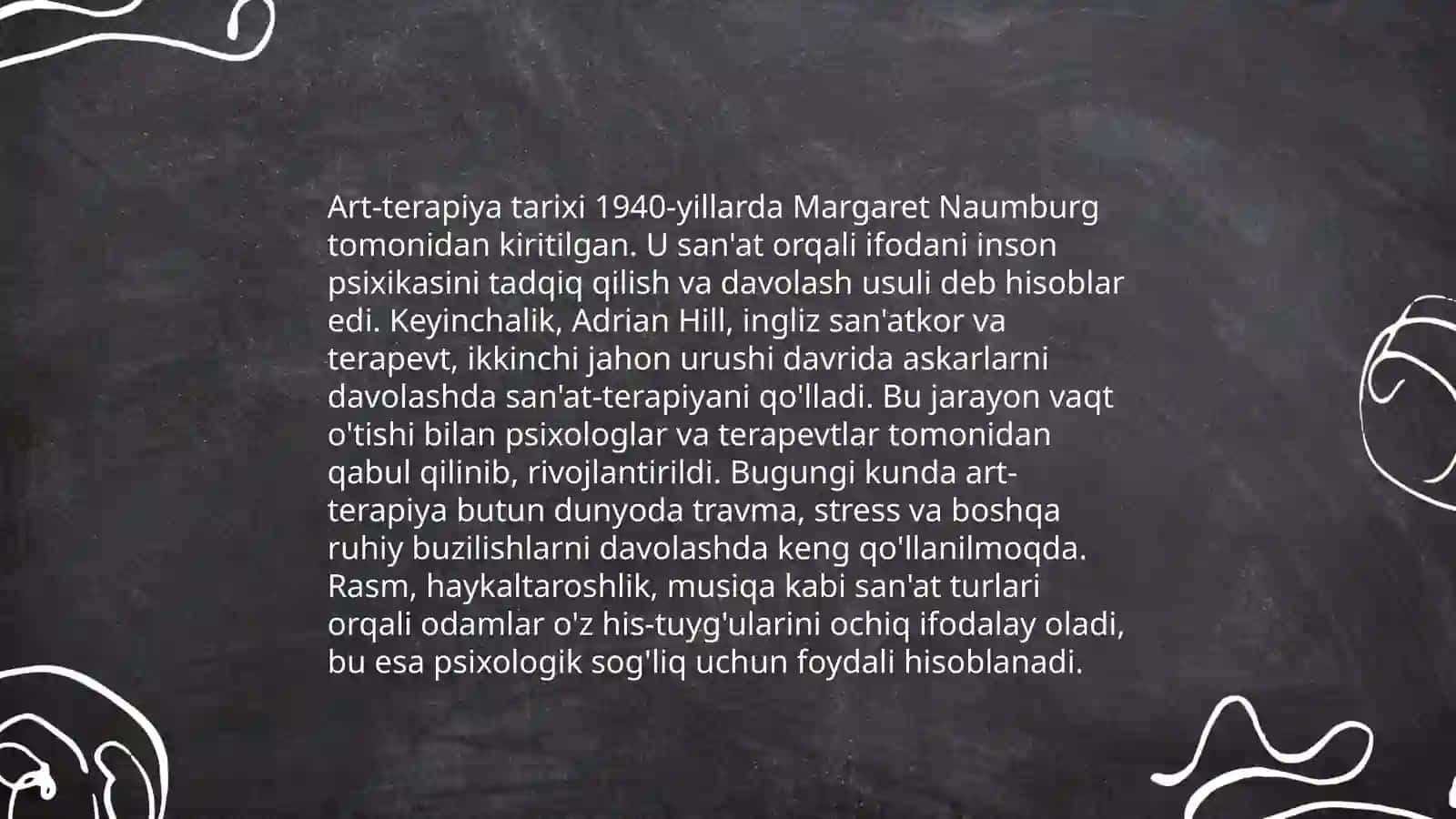 Art-terapiya haqidagi taqdimot 4