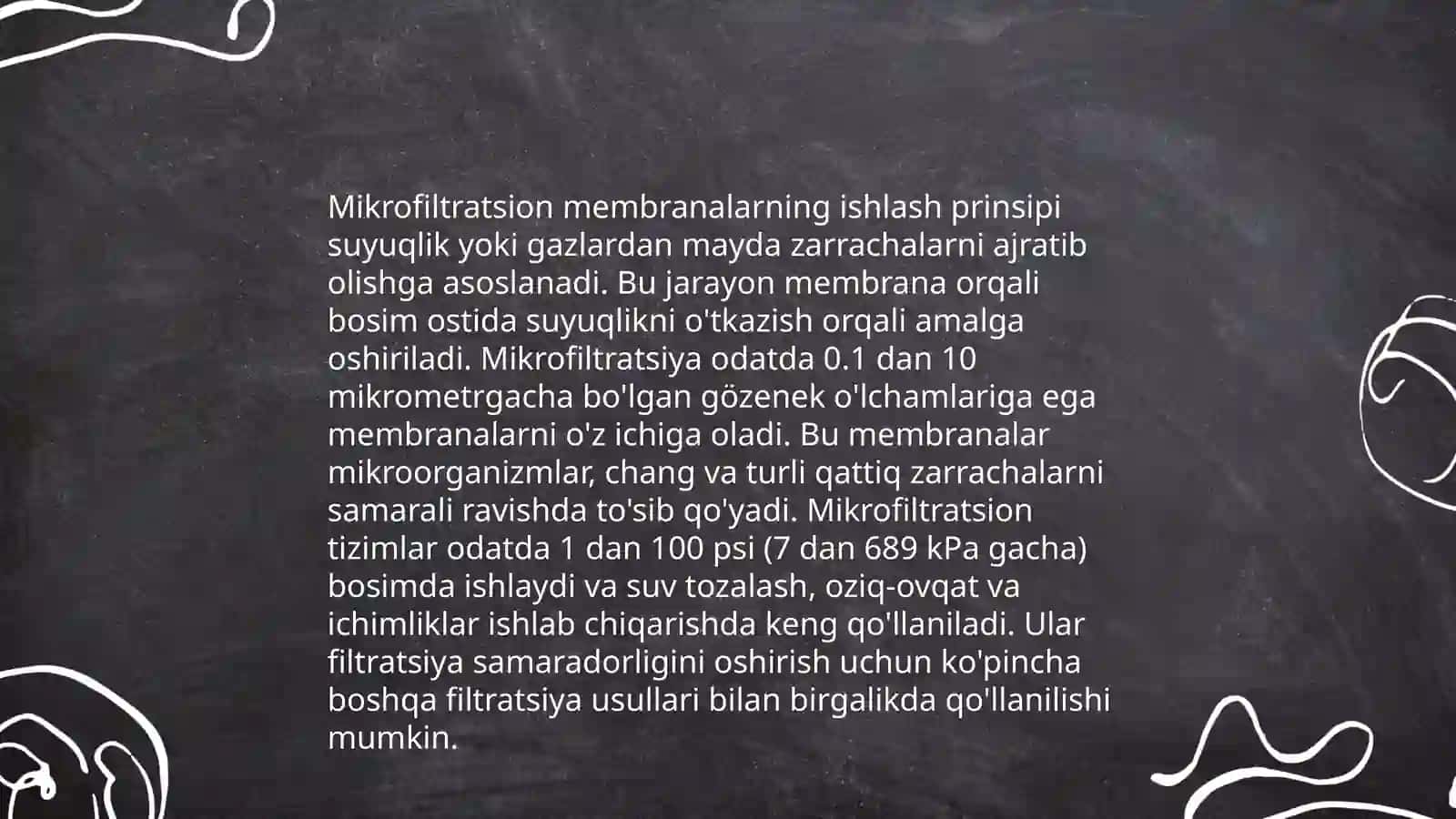 Mikrofiltratsiya membranalari 4