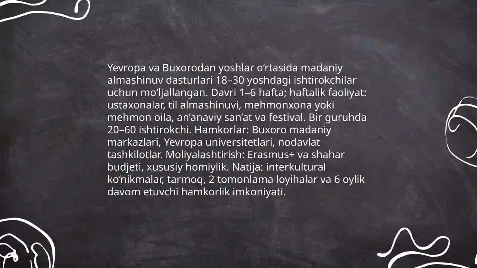 Yosh buxoroliklar va yevropa 4