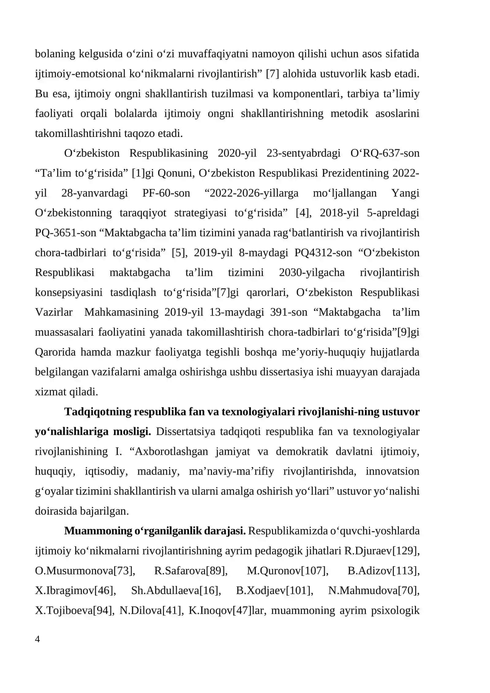 MAKTABGAСHA KATTA YOSHDAGI BOLALARDA IJTIMOIY ONGNI SHAKLLANTIRISH MЕTODIKASI 4