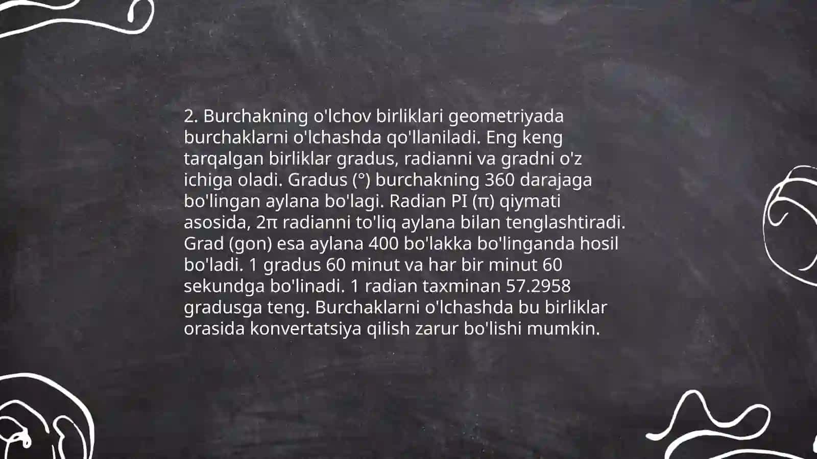 Burchaklar va ularning turlar 4