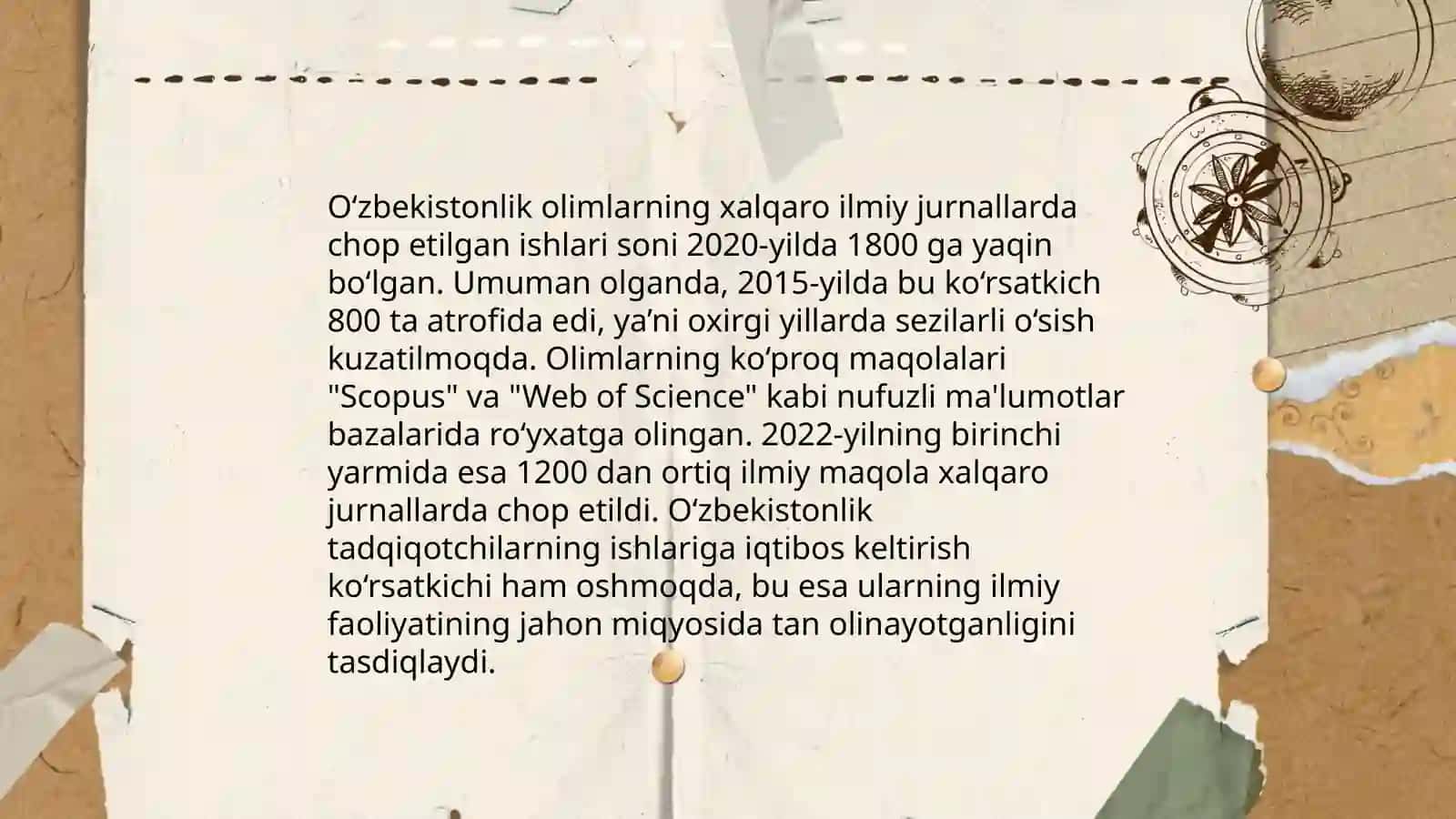 Ôzbekistonning biologik olimlari dunyo miqyosida 4