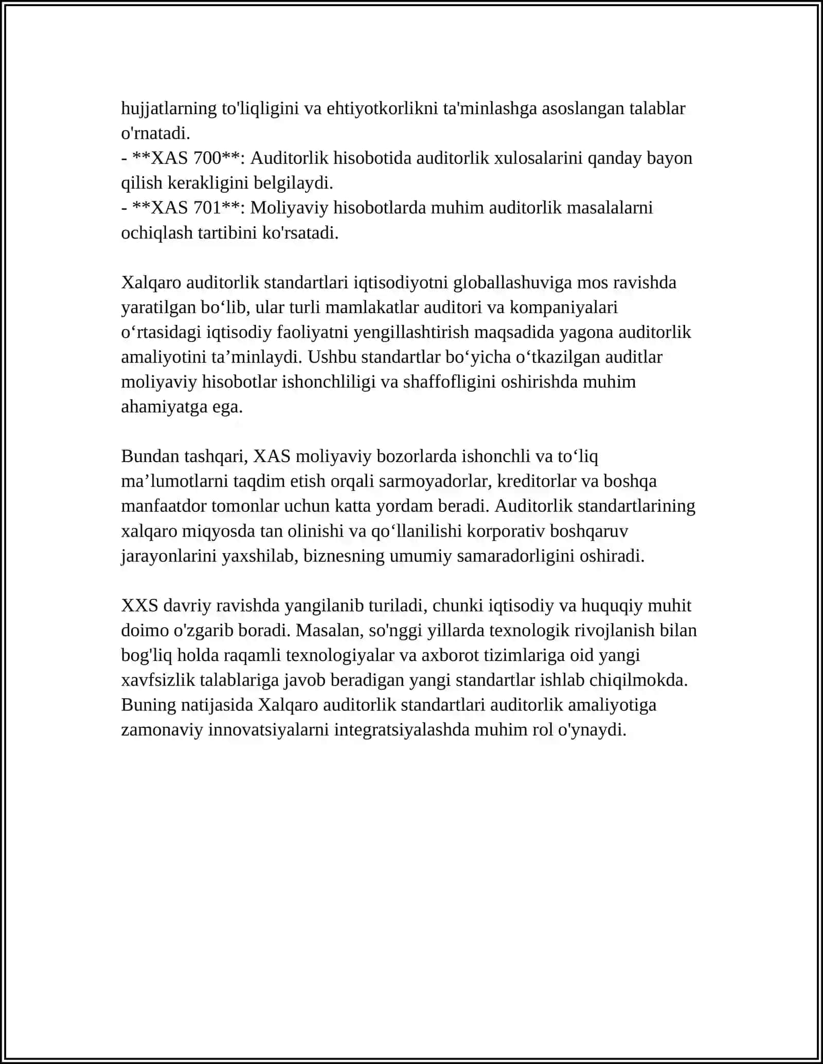 MUSTAQIL ISH Mavzu: XALQARO AUDITORLIK KOMPANIYALARI 4