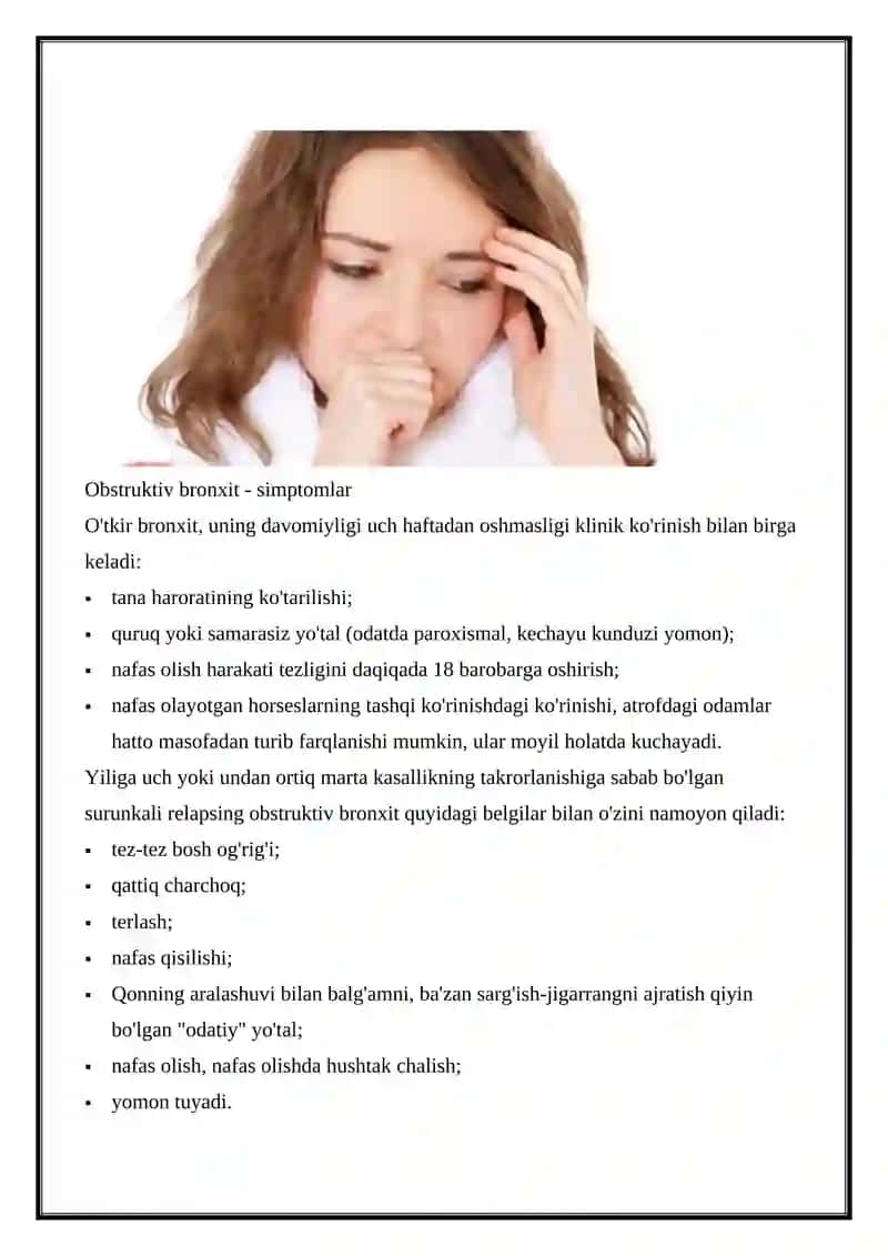 BRONXOOBSTRUKTIV SINDROMNI DAVOLASHDA DORI VOSITALARINI RATSIONAL QO’LLASH 4