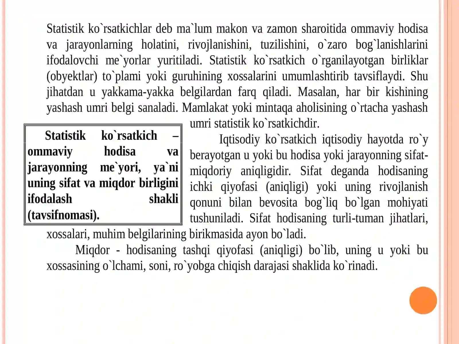 Tasviri statistika ko'rsatkichlari 4