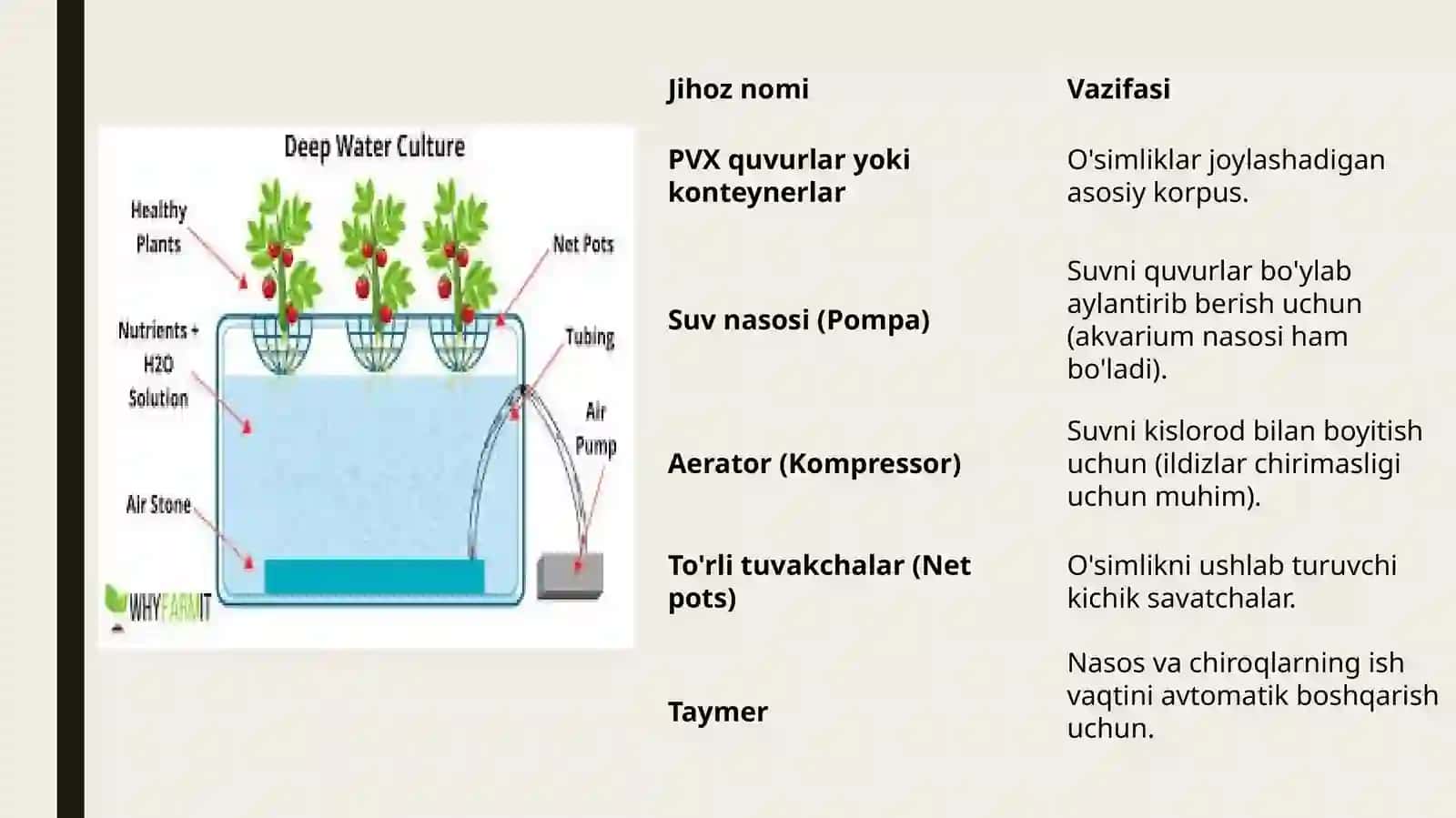 Gidroponika usulida mahsulot yetishtirish binolar balkonida 4
