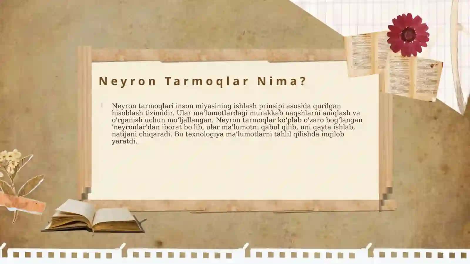Neyron tarmoqlar va ma'lumotlarni intellektual tahlil qilish asoslari 4