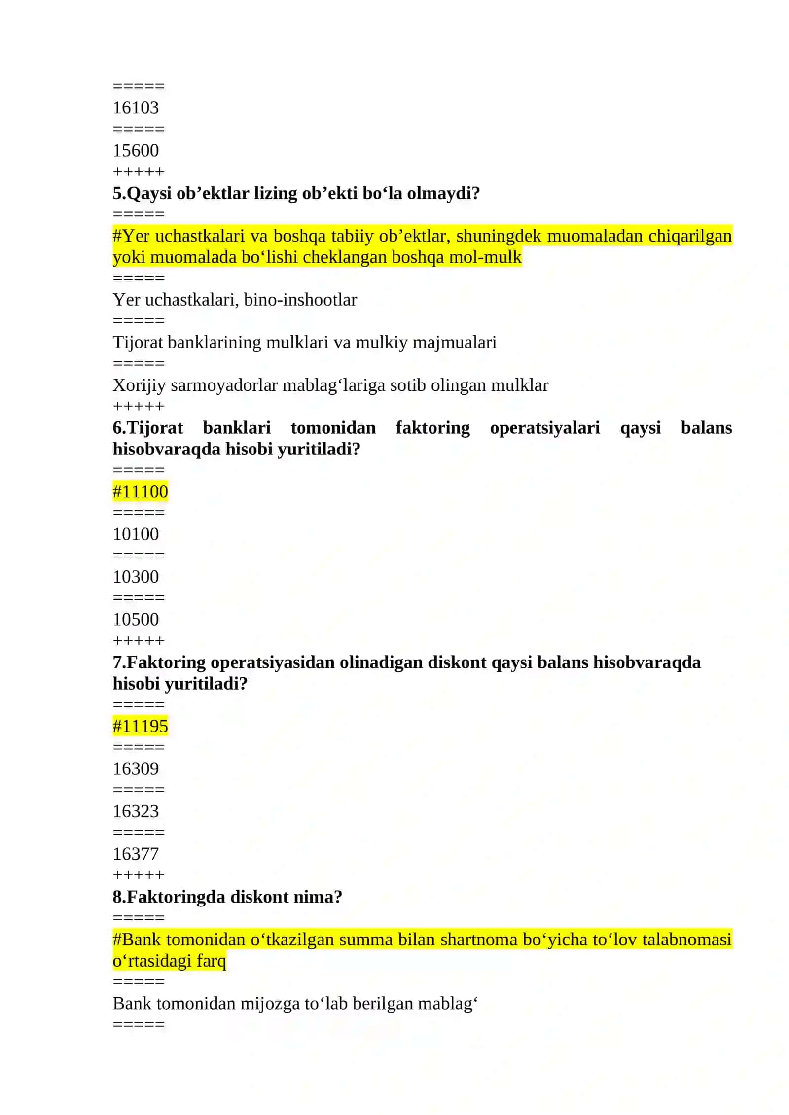 Banklarda buxgalteriya hisobi Yakuniy 2026 yil 4