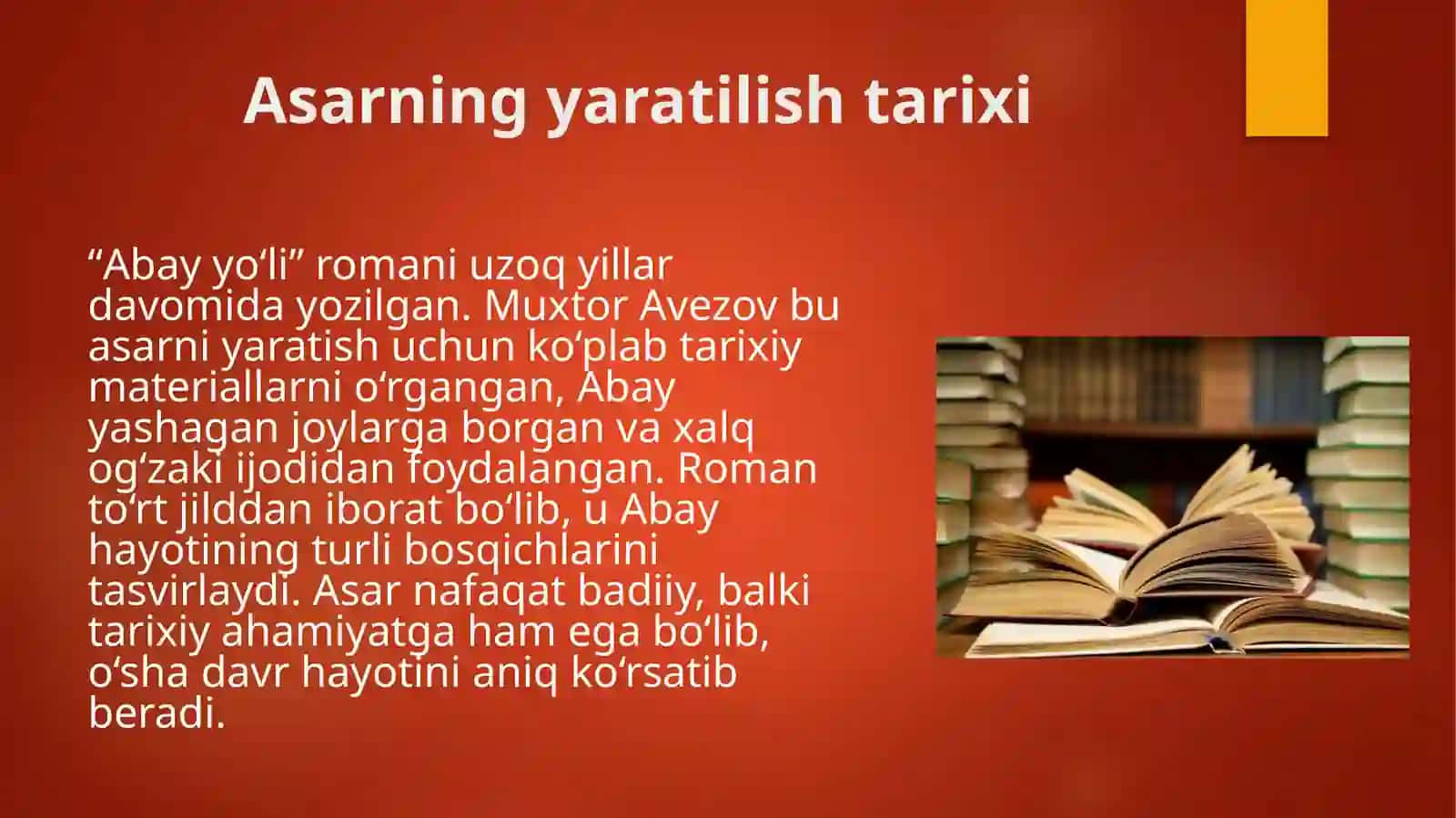 Muhtor Avezovning Abay yoʻli romani 4