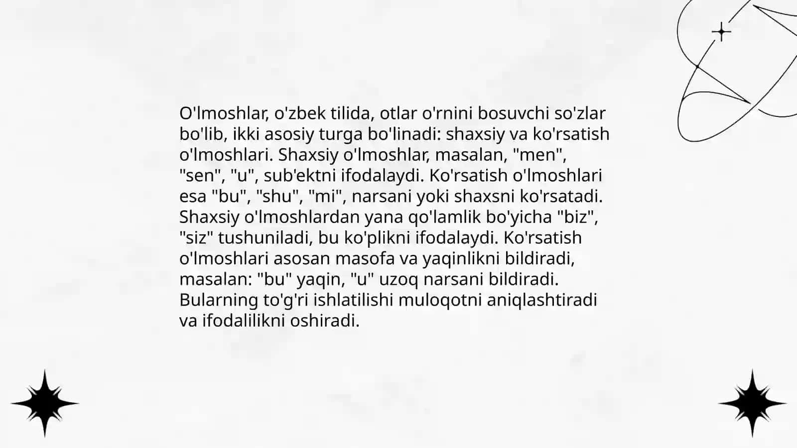O'lmosh so'z turkumini o'rganishda ta'limiy o'yinlardan foydalanish 4