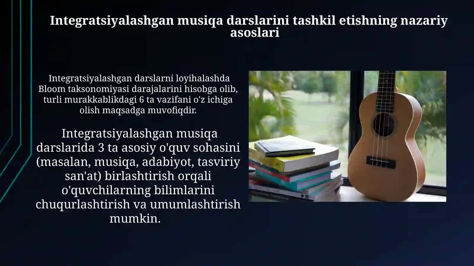Musiqa mashg‘ulotlarida integrallashgan mashg‘ulotlarni tashkil etish metodikasi 4
