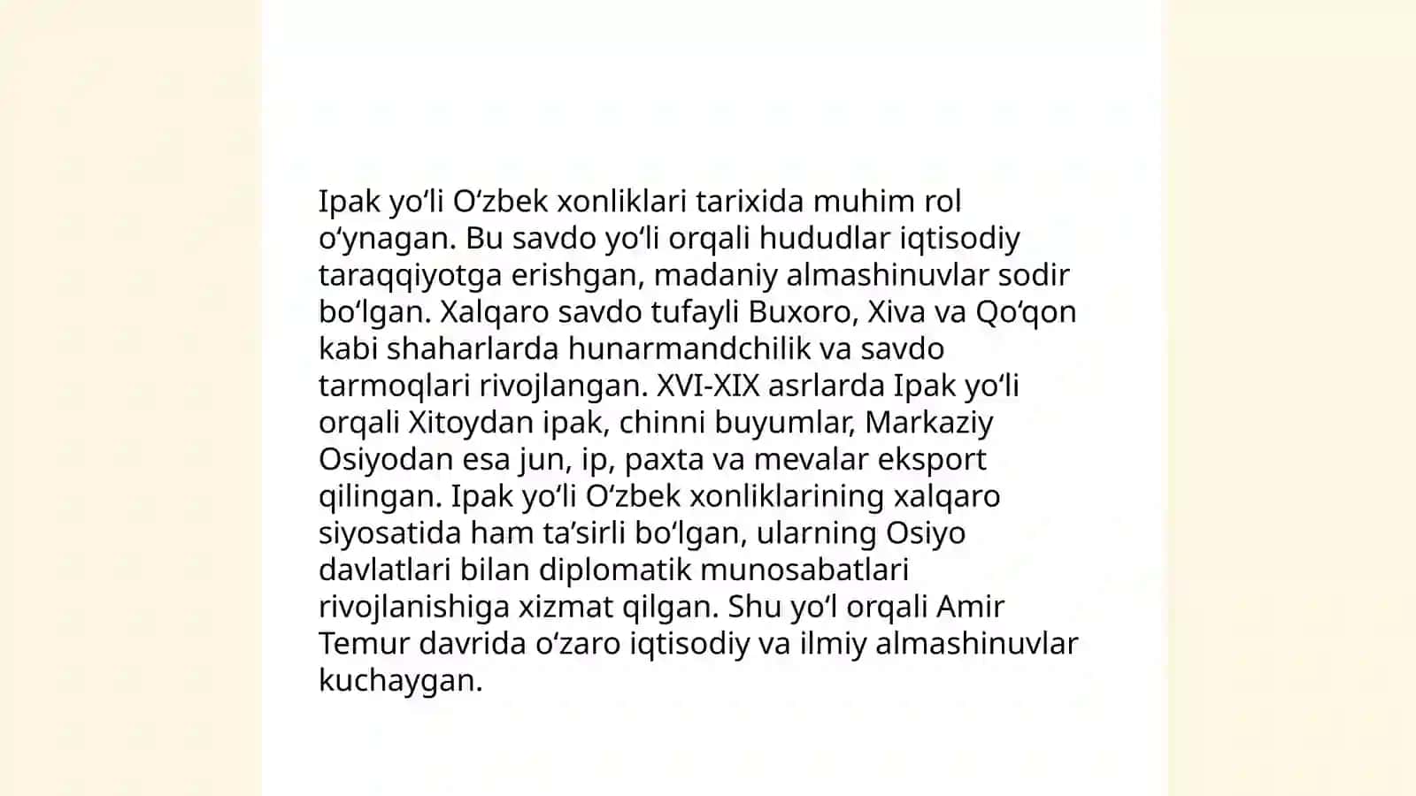 Oʻzbek Xonliklari iqtisodiy va siyosiy tarixining manbashunoslik masalalari 4