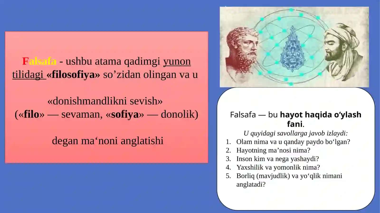 FALSAFA FANINING PREDMETI, MAZMUNI VA JAMIYAT TARAQQIYOTIDAGI ROLI 4