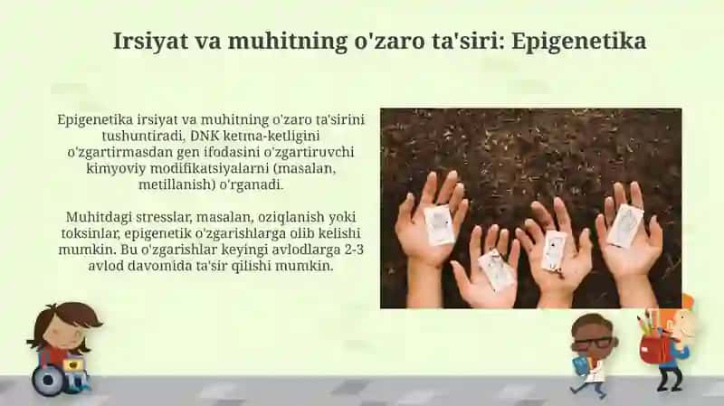 Shaxsiyat rivojlanishida irsiyat, muhit va tarbiyaning roli 4