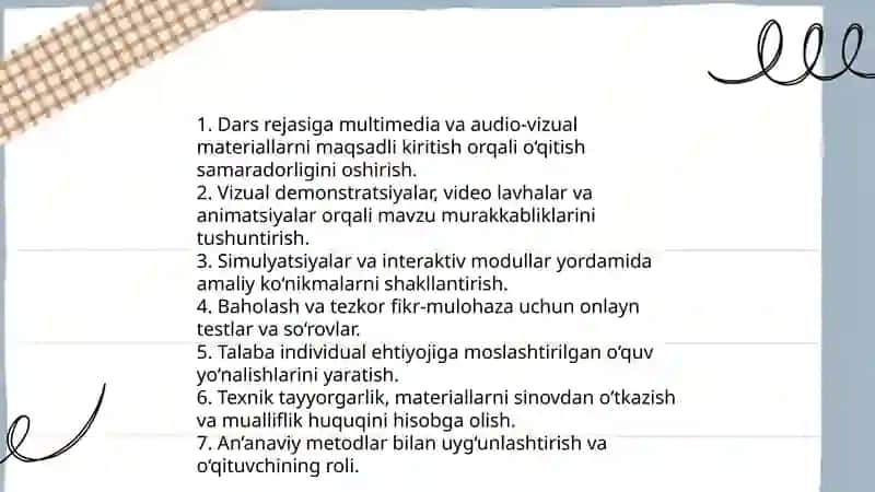 Mahsus fanlarni o'qitishda ta'lim vositalaridan foydalanish 4