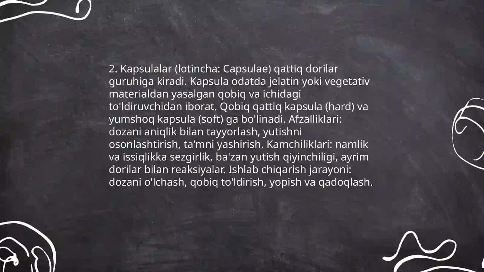 Farmakologiya sohasiga oid atamalar lotin tilida 4