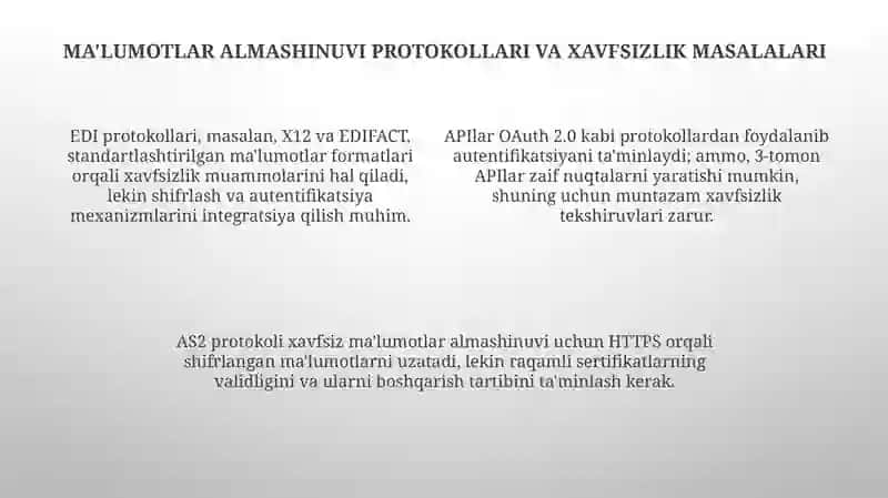 Logistik almashinuvlari 4