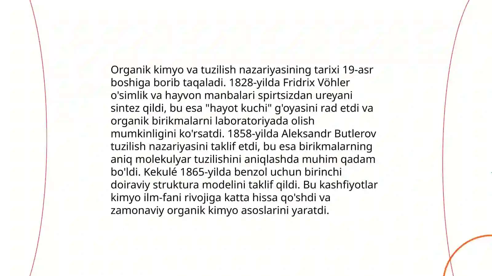 Organik moddalar tuzilish nazariyasini o'qitish usullari 4