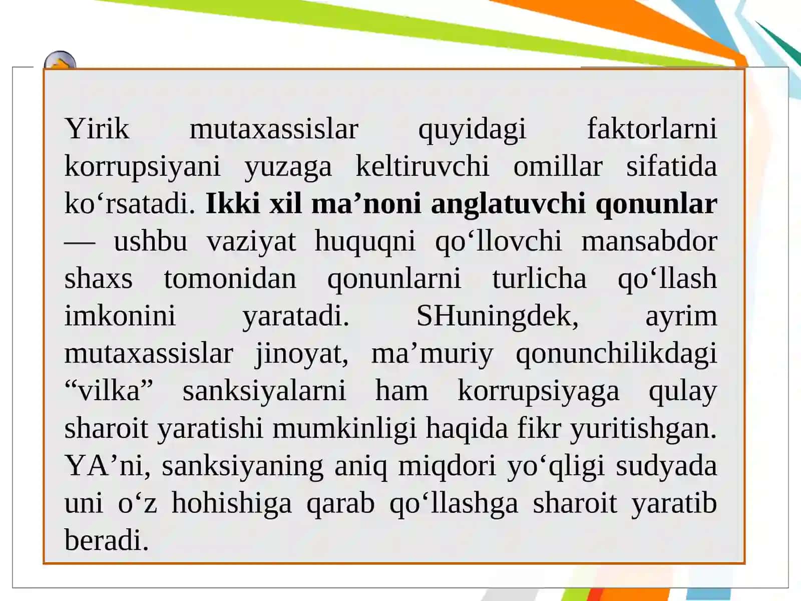 Korruptsiyaga qarshi kurashning ijtimoiy, g‘oyaviy asoslari 4