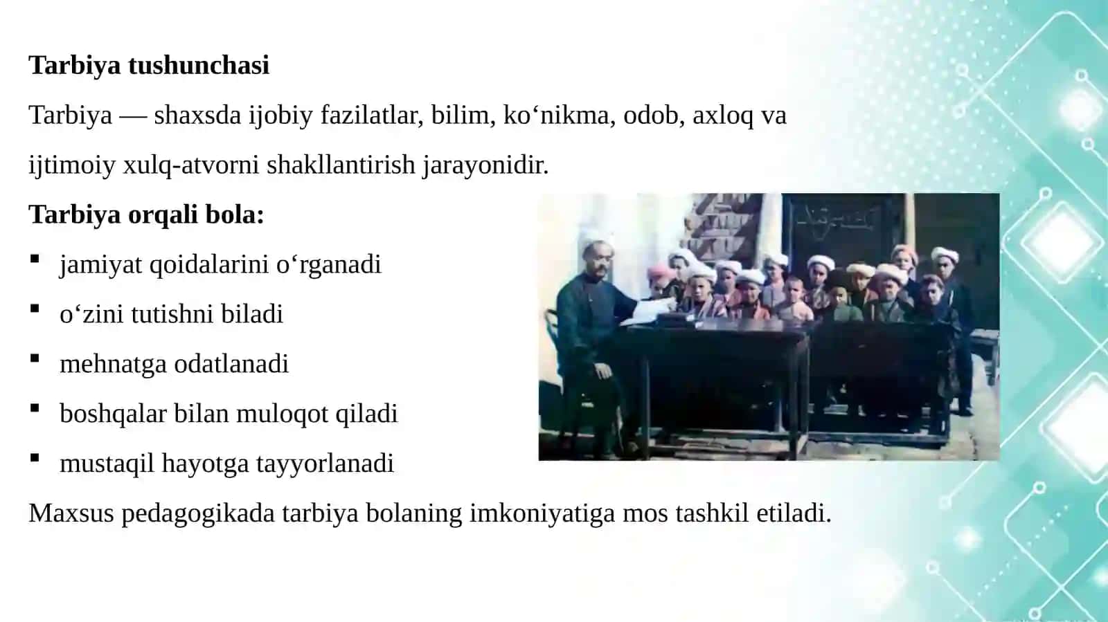 Tarbiya nazariyasining tarixi 4