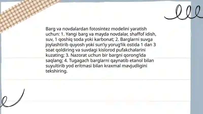 Tabiatshunoslik fanidan mavzular bo'yicha tabiiy materallardan ko'rgazmali qurollar yasash 4