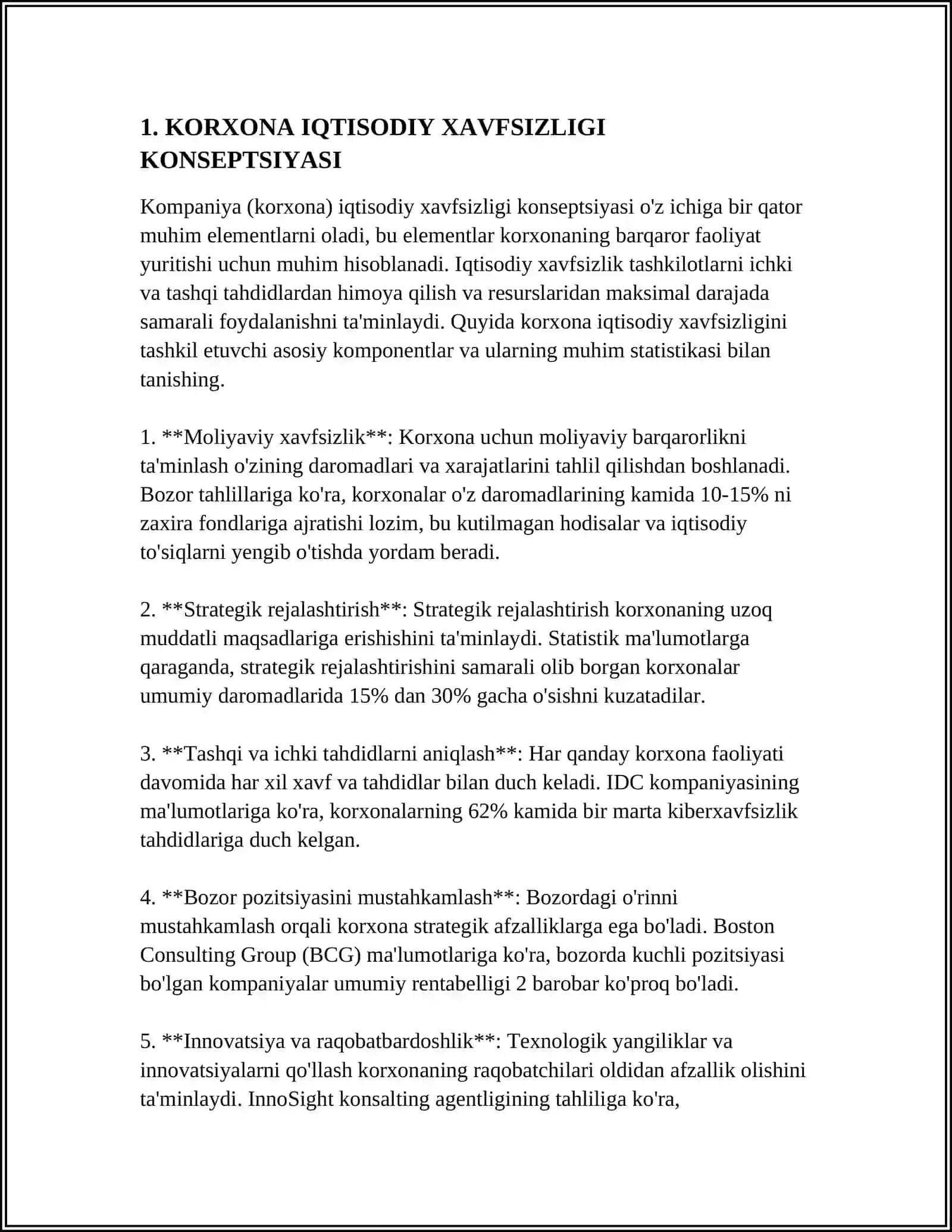 KORXONANING IQTISODIY XAVFSIZLIGI 4