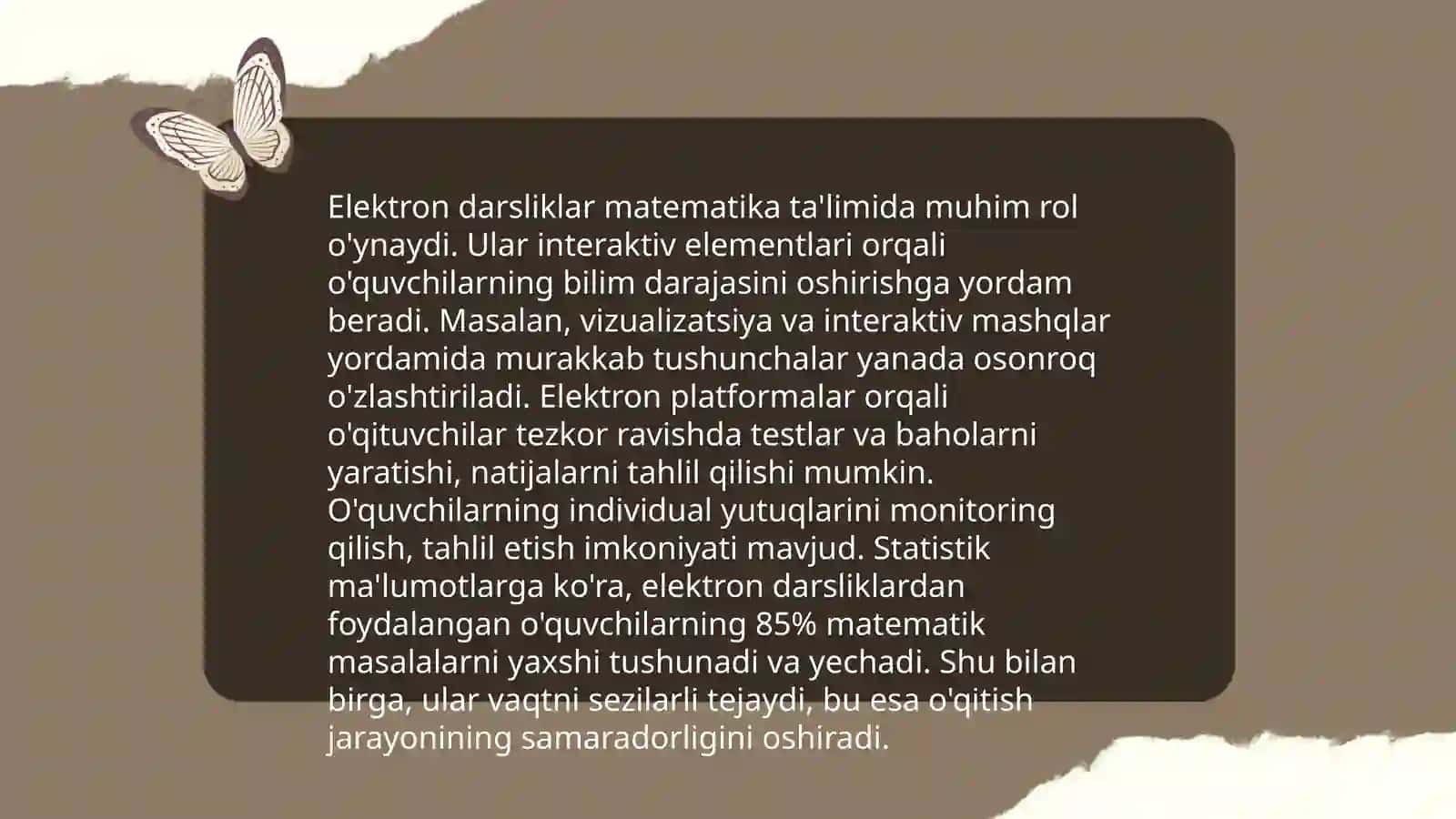 Matematika Fanlari Elektron Ta'limi 4