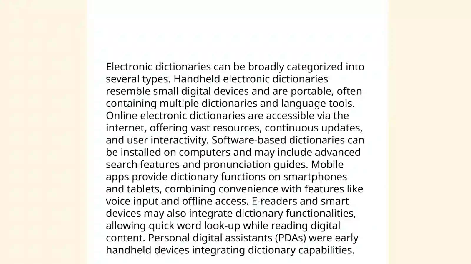 Electronic Dictionaries in Translation Creation 4